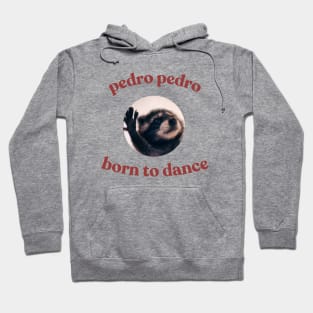 Pedro Born To Dance Raccoon Funny Meme Hoodie